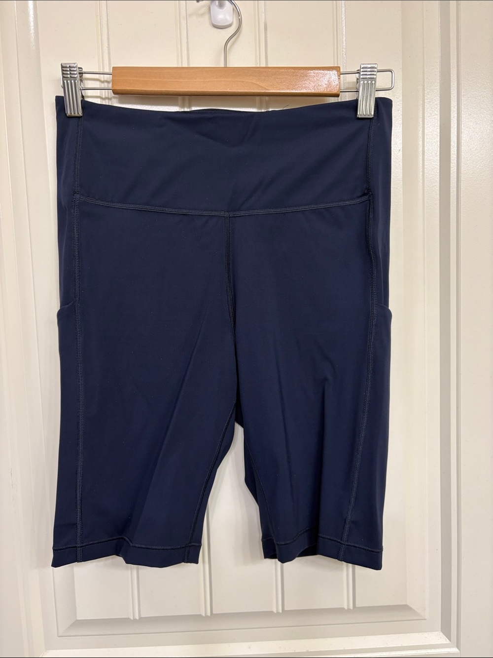 Athleta Women's High-Rise Navy Active Bike Shorts